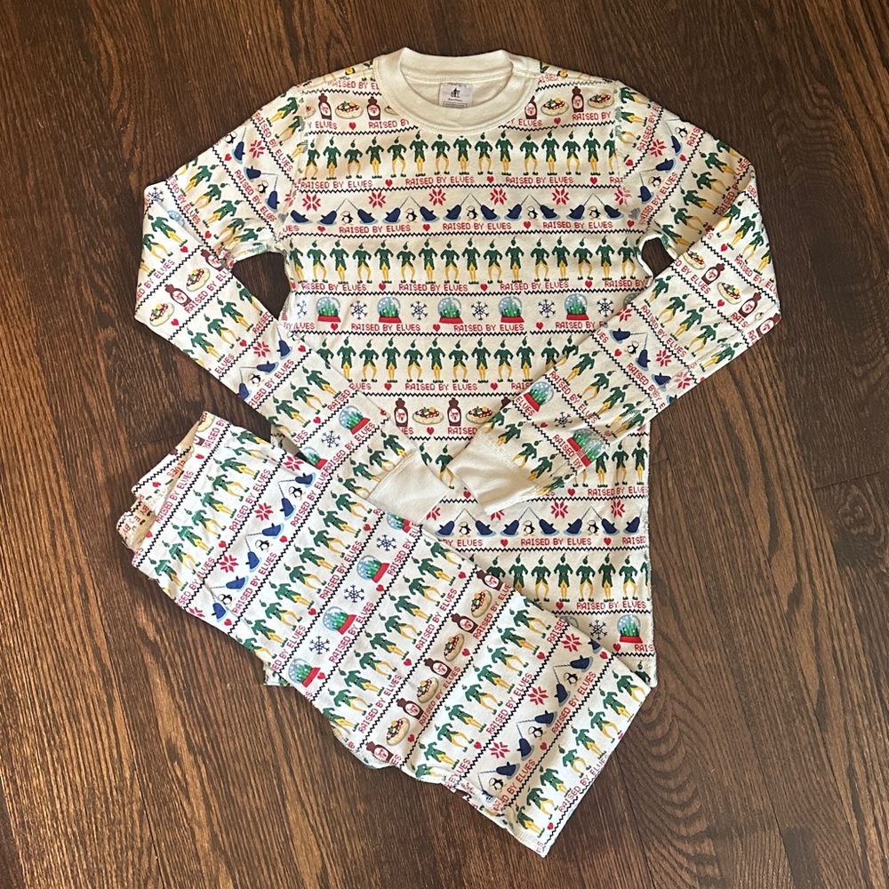 Hanna Andersson Cream and Multicolor Kids Pajama Set